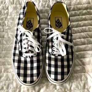 Vans Gingham Sneakers Size 10